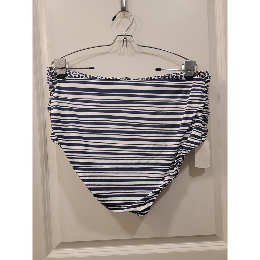 La Blanca Side Shirred High Waist Swimsuit Bottom - Picture 2 of 9
